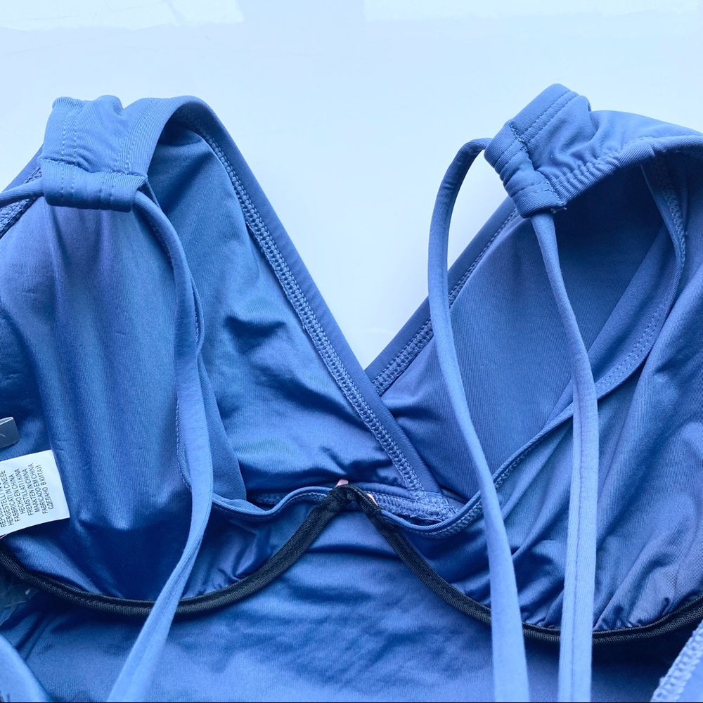 NEW La Blanca Women’s tankini swim top in blue moon “Island Goddess” - Picture 5 of 13